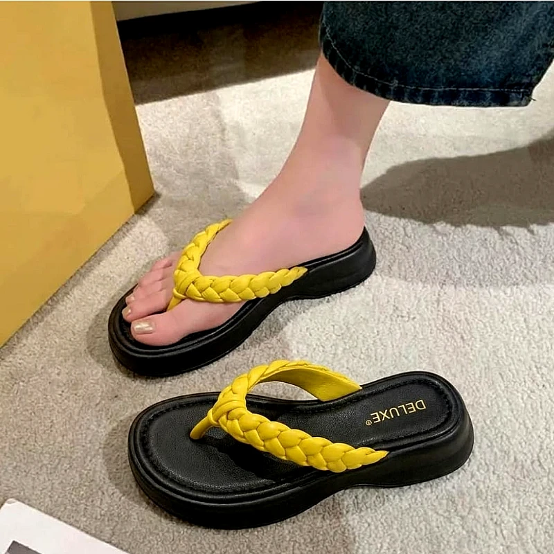 Lemon Breeze Lightweight foam Comfort Slippers - Product Image