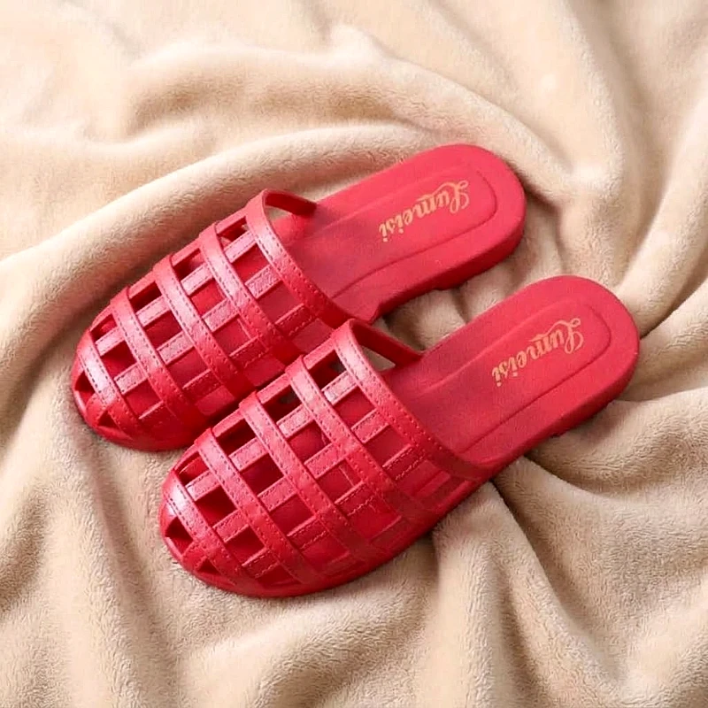 Rubber Soft grid design cut shoes - Product Image